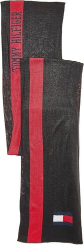 Tommy Hilfiger mens Embroidered Flag Beanie and Logo Scarf Set Beanie Hat in Kuwait