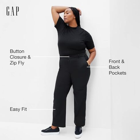 GAP Women's High Rise Girlfriend Khaki in Saudi Arabia