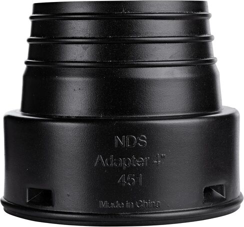 NDS 451 4" Corrugated Hub Adaptor , Black in Saudi Arabia