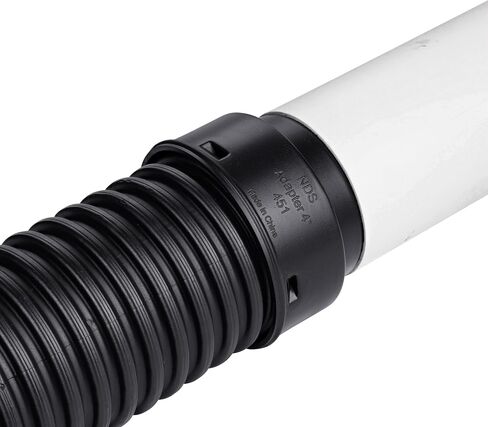 NDS 451 4" Corrugated Hub Adaptor , Black in Saudi Arabia