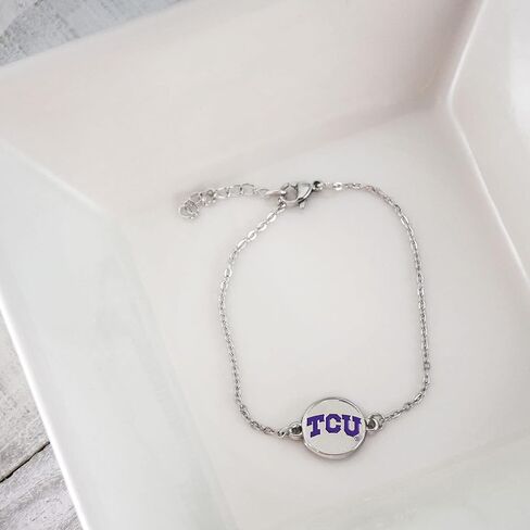 Fan Frenzy Gifts Vanderbilt Commodores Officially Licensed Dainty 1 Charm Bracelet in Saudi Arabia
