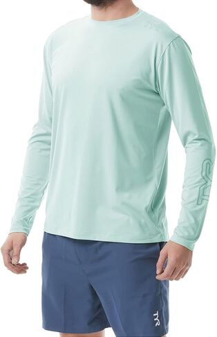 TYR Men's Long Sleeve Sun Protection Performance T-Shirt UPF 50+ in Saudi Arabia