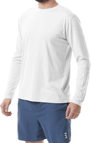 TYR Men's Long Sleeve Sun Protection Performance T-Shirt UPF 50+ in Saudi Arabia