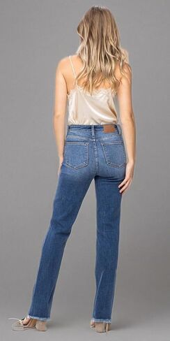 Judy Blue High Waist Destroy & Fray Hem Straight in Saudi Arabia