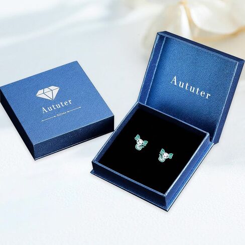 925 Sterling Silver Axolotl Earrings White Gold/Rose Gold Axolotl Jewelry for Women Girls Pink/Blue Axolotl Gifts in Saudi Arabia