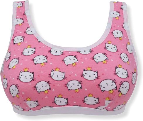 حمالات صدر للتدريب من القطن مع طبقات امامية مزدوجة للمراهقين من دي شيكا - عبوة من 5 قطع in Kuwait