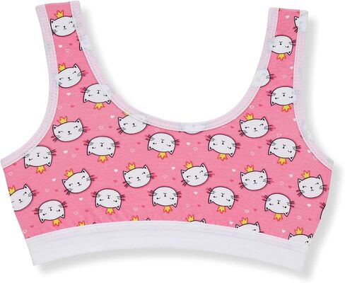 حمالات صدر للتدريب من القطن مع طبقات امامية مزدوجة للمراهقين من دي شيكا - عبوة من 5 قطع in Kuwait