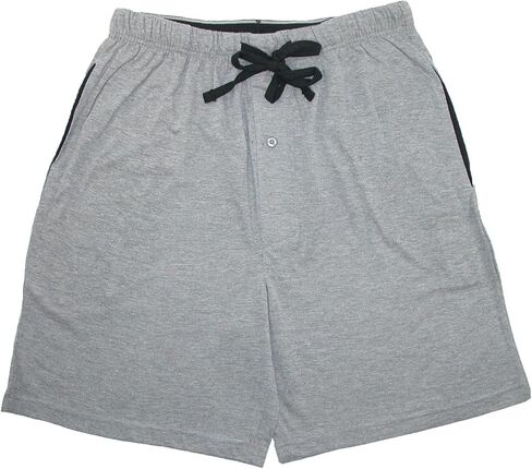 Hanes Mens Big & Tall Jersey Knit Cotton Button Fly Pajama Sleep Shorts in Saudi Arabia