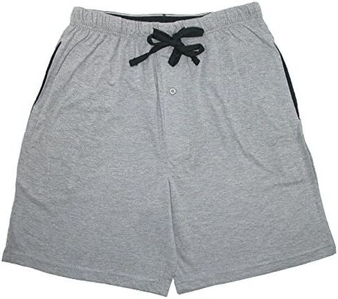 Hanes Mens Big & Tall Jersey Knit Cotton Button Fly Pajama Sleep Shorts in Saudi Arabia