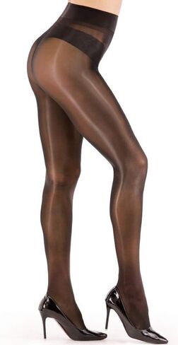 ARRUSA Women's Super Sexy Shiny Sheer Control Top Footed Tights Silk Stockings Ultra Shimmery High Waist Pantyhose…… in Kuwait