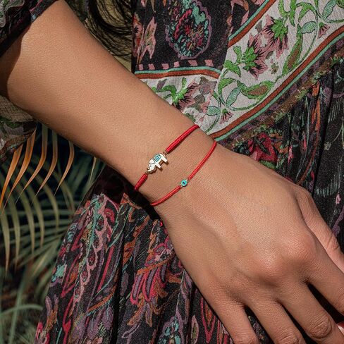 KARMA AND LUCK - Karmic Power - Women's Wisdom Chakra Real Multistone Adjustable Drawstring Red String Bracelet Handmade with Love in Bali To Reestablish your Balance in Saudi Arabia