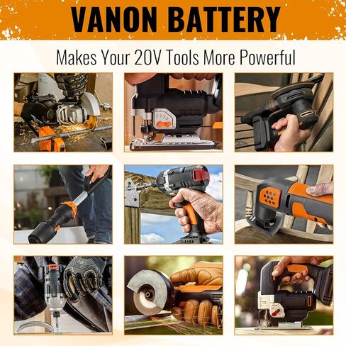 VANON P102 3.0Ah 18V بديل لبطارية Ryobi 18V ليثيوم أيون P108 P103 P104 P105 P107 P109 متوافق مع بطاريات Ryobi 18-Volt ONE Plus Power Tool 2pack in Kuwait