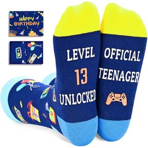 Zmart Gifts for Teenage Boys Teenage Girls Funny Fun Crazy Socks for Teens, Gifts for 13 Year Olds 13th Birthday