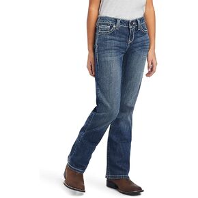 Ariat Girls GIRLS R.E.A.L RAQUEL BOOT JN CHILL BLUE 8 Denim
