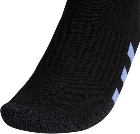 adidas Women's Cushioned Low Cut Socks (3-pair) With Arch Compression, Silver Dawn Grey/White/Wonder Blue, Medium in Saudi Arabia