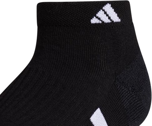 adidas Women's Cushioned Low Cut Socks (3-pair) With Arch Compression, Silver Dawn Grey/White/Wonder Blue, Medium in Saudi Arabia