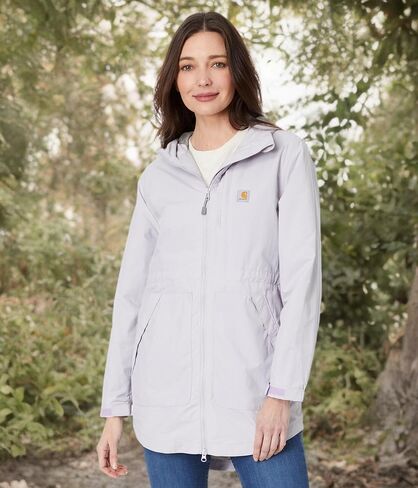 Carhartt Women's Rain Defender Relaxed Fit Lightweight Coat, Blue Surf, Small in Saudi Arabia