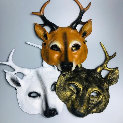 Alodidae Reindeer Mask Halloween Deer Head Masks Christmas Costumes for Adults in Saudi Arabia