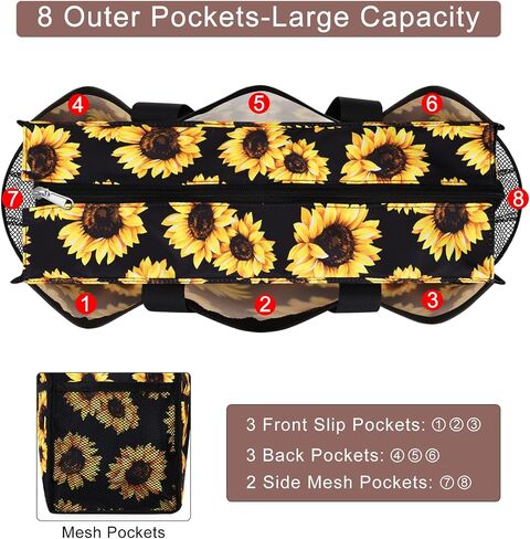 HAWEE Utility Tote Bag with Laptop Compartment Luggage Sleeve Zippered Multi-pocket Commute Shoulder Purse for Nursing/Work in Saudi Arabia
