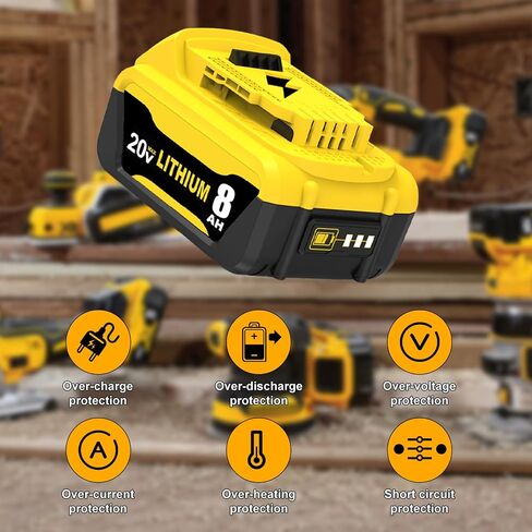 Upgraded to 3600mAh Replacement Battery Compatible with Dewalt 7.2V Battery DW9057 DE9057 DE9085 DW920K DW920K2 DW925K DW925K2 DW968K Cordless Power Tool 2 Pack in Saudi Arabia