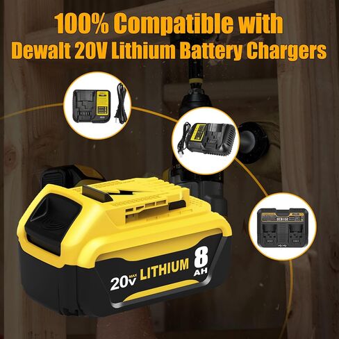 Upgraded to 3600mAh Replacement Battery Compatible with Dewalt 7.2V Battery DW9057 DE9057 DE9085 DW920K DW920K2 DW925K DW925K2 DW968K Cordless Power Tool 2 Pack in Saudi Arabia