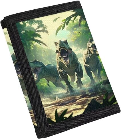 Cozeyat Lovely Panda Design Boys Girls Trifold Canvas Purse for Money Coin Holder,Foldable Cards ID Window Novelty Wallet for Kids in Kuwait