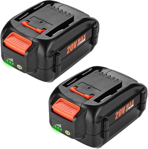 AYTXTG 2 حزمة 6.5Ah استبدال بطارية ليثيوم Worx 20V، متوافقة مع بطارية Worx 20V WA3578 WA3575 WA3520 WA3525 WG151s WG155s WG251s WG255s WG540s WG545s WG890 WG891 أدوات كهربائية لاسلكية in Saudi Arabia
