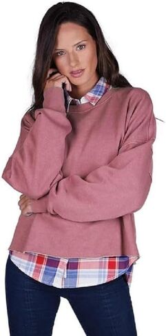 Charles River Apparel Clifton Distress Boxy Sweatshirt in Saudi Arabia