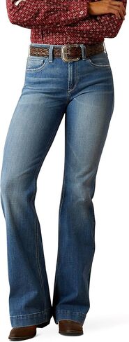 Ariat Female Ultra Stretch Perfect Rise Katie Flare Jean Maya 26 in Saudi Arabia