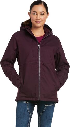 Ariat Women's Rebar DuraCanvas Insulated Jacket - Black, Small in Saudi Arabia