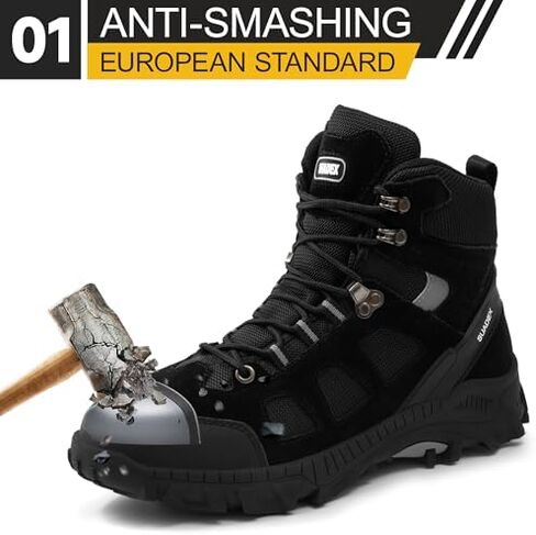 SUADEX Steel Toe Boots for Men Women Slip-Resistant Work Boots Composite Toe Safety Boots in Saudi Arabia