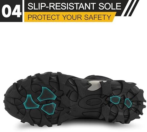 SUADEX Steel Toe Boots for Men Women Slip-Resistant Work Boots Composite Toe Safety Boots in Saudi Arabia