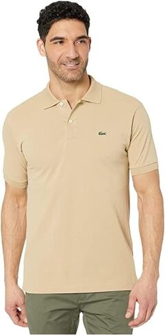 Lacoste Men's Short Sleeved Ribbed Collar Shirt in Saudi Arabia