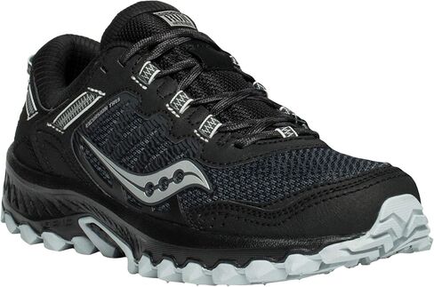 Saucony Women's Versafoam Excursion Tr13 Trail Running Shoe, Black/Light Blue, 8.5 in Saudi Arabia