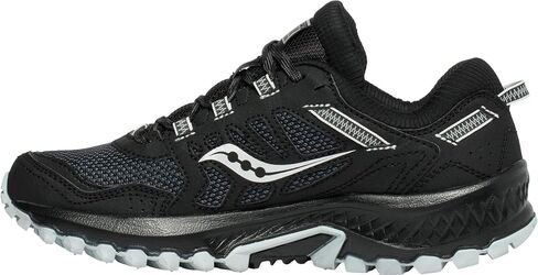 Saucony Women's Versafoam Excursion Tr13 Trail Running Shoe, Black/Light Blue, 8.5 in Saudi Arabia