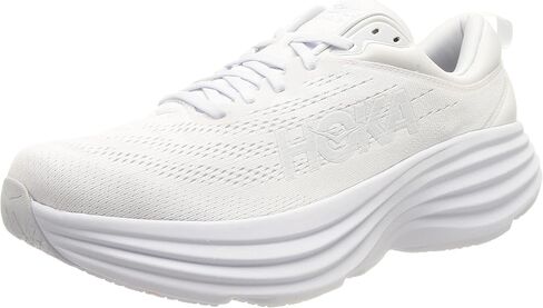 Hoka Women's Bondi 8 Sneaker, White/White, 8 in Kuwait