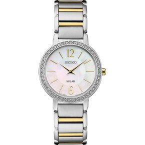 SEIKO Ladies Essentials Bracelet Watch SUR540 Hardlex Crystal, Two tone, Quartz Movement in Saudi Arabia
