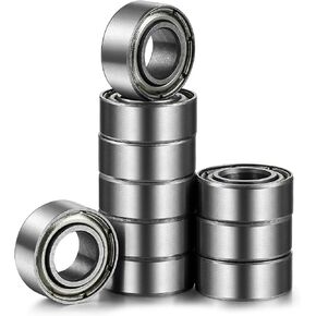 محامل كروية صغيرة من Donepart 4 مم × 10 مم × 4 مم MR104 2RS Minature Ball Bearings مزدوجة معدنية محمي للمحركات الصغيرة، فيدجيت سبينر، الآلات الصناعية، إلخ (10 حزم) in Kuwait