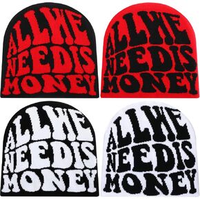 Ramede 4 Pcs Y2k Beanie Double Side Graphic Beanie Acrylic Knitted Y2k Hat Spider Web Beanie for Women Men Outdoor Winter Warm Y2k Accessories in Saudi Arabia