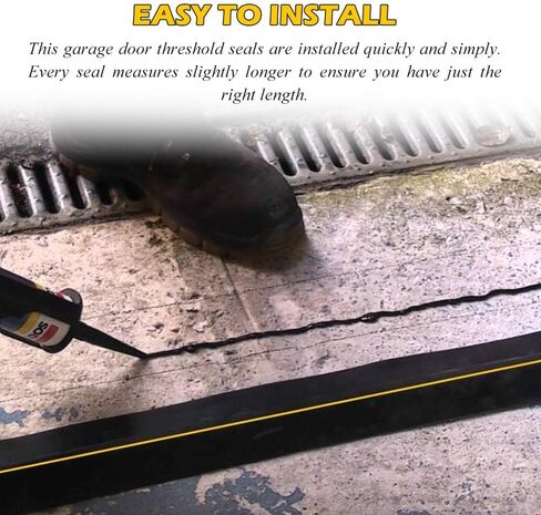 شريط عازل للعتبة السفلية لباب المرآب العالمي، استبدال تجريد الطقس بنفسك، لا يشمل مانع التسرب/لاصق (20 قدم) in Kuwait