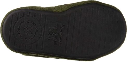 Dearfoams Boys' Kid's Camo and Fleece Clog Slipper, Cayenne, 4-5 Youth US Little kid in Saudi Arabia