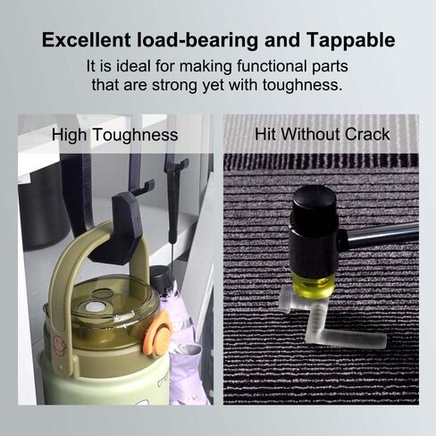 Siraya Tech Blu Lava Black: Ultra-Tough PC-Like 3D Printing Resin | High-Strength, High-Resolution, Functional Printing, Engineering-Grade Printer Resin for LCD/DLP Printers (1kg) in Kuwait