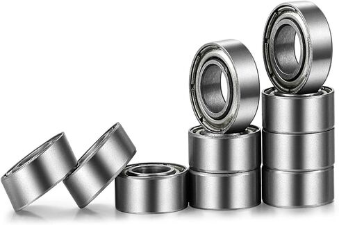 Donepart Small Bearings 4mm x10mm x4mm MR104 2RS Minature Ball Bearings Double Metal Shielded for Mini Motors, Fidget Spinners, Industrial Machinery, etc (10 Pack) in Kuwait