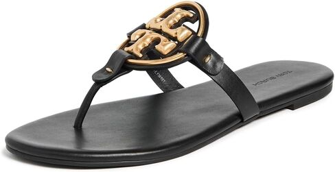 Tory Burch Women's Metal Miller Soft Sandals, Bourbon Miele/Gold, 7.5 Medium US in Saudi Arabia