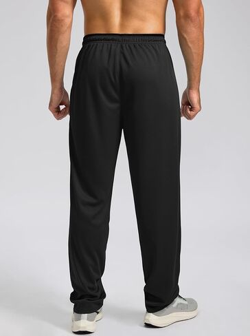 G Gradual Men's Sweatpants Open Bottom with Zip Pockets Mesh Lightweight Workout Pants for Running, Athletic, Lounge (2PCS: Navy/Greyblue, XX-Large) in Saudi Arabia
