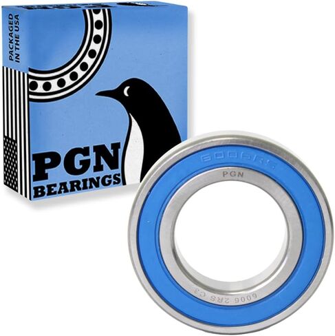 محمل PGN (10 عبوات) 6006-2RS - محمل كروي مختوم من الصلب الكروم المشحم - محامل 30x55x13 مم مع ختم مطاطي ودعم دورة في الدقيقة العالية in Saudi Arabia