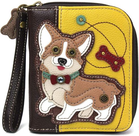CHALA Zip-Around Wallet - Dog Gen II - Burgundy in Kuwait