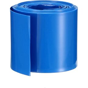 uxcell 29.5mm Flat PVC Heat Shrink Tubing Battery Wrap 5m Length for 18650 Battery Clear in Kuwait