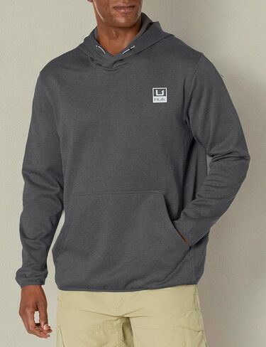 HUK Men Huk'd Fleece, Performance Fishing Hoodie in Saudi Arabia