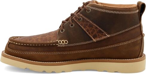 Twisted X Mens 4" Wedge Sole Boot, Distressed Saddle & Cognac, 13 M in Saudi Arabia